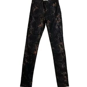 Rocking Style Anthropologie Molly Bracken Snakeskin Skinny‎ Jeans Edgy Look